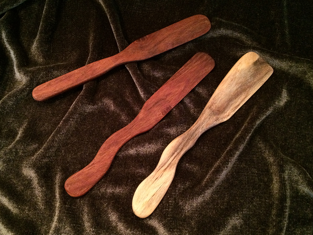 mesquite wood butter spreaders